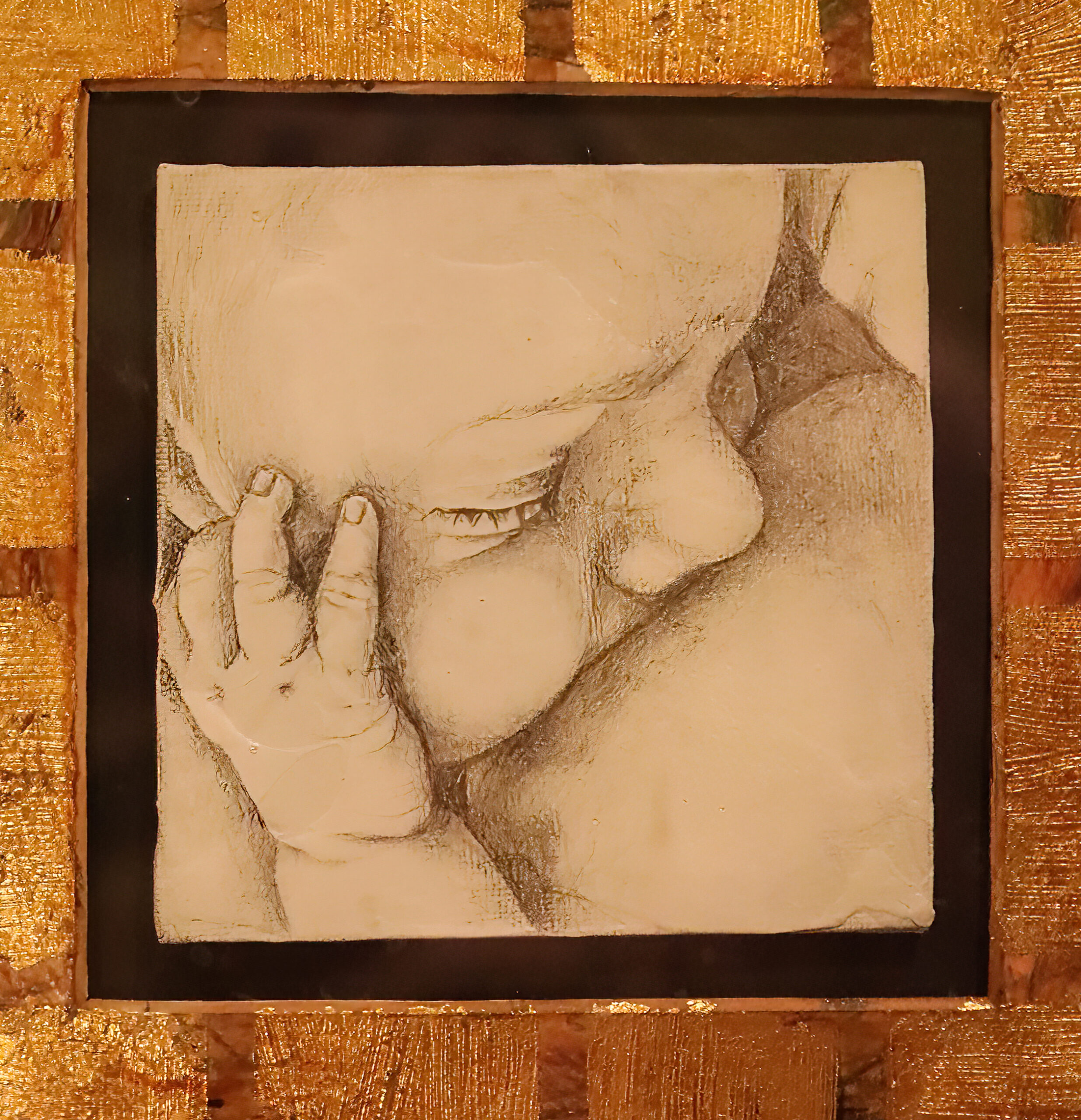 Nurture | 4" x 4" Silverpoint on Canvas $75